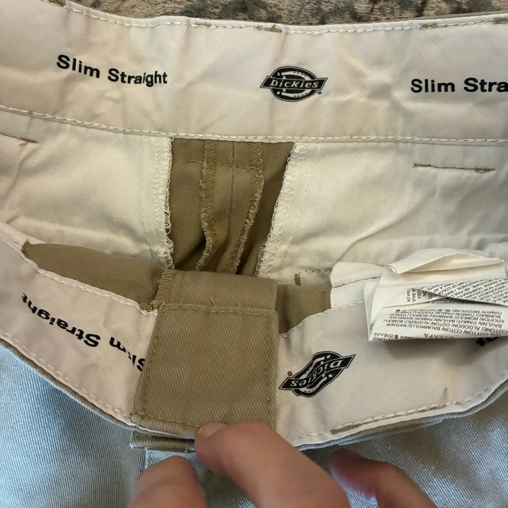 Dickies Khaki Double Knee Loose Fit Work Pants 30x30